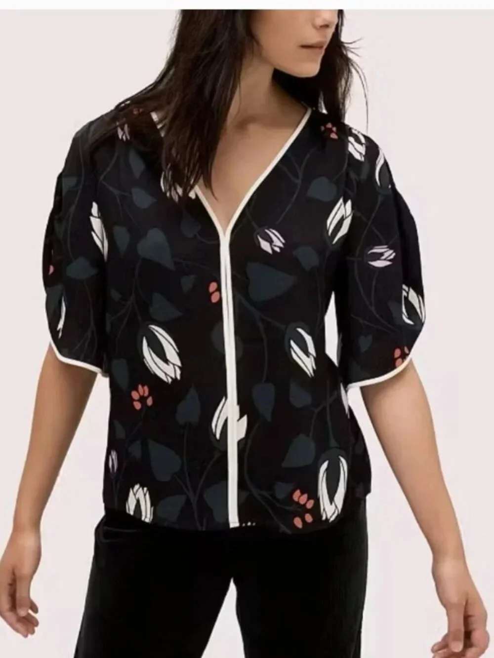 Kate Spade New York Deco Blouse - XXS